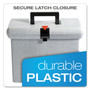 Pendaflex Portable File Boxes, Letter Files, 14.88" x 6.5" x 11.88", Granite View Product Image