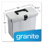 Pendaflex Portable File Boxes, Letter Files, 14.88" x 6.5" x 11.88", Granite View Product Image