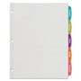 Avery Big Tab Printable White Label Tab Dividers, 5-Tab, 11 x 8.5, White, 20 Sets (AVE14434) View Product Image