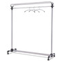 Alba Large Capacity Garment Rack, 63.5w x 21.25d x 67.5h, Black/Silver (ABAPMGROUP3) View Product Image