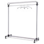Alba Large Capacity Garment Rack, 63.5w x 21.25d x 67.5h, Black/Silver View Product Image