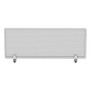 Alera Polycarbonate Privacy Panel, 47w x 0.5d x 18h, Silver/Clear View Product Image