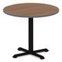 Alera Hospitality Series Single-Column Bases, 27.5" Diameter, 28.5"h, 300 lb Cap, Steel, Black View Product Image