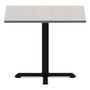 Alera Hospitality Series Single-Column Bases, 27.5" Diameter, 28.5"h, 300 lb Cap, Steel, Black View Product Image