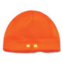 ergodyne N-Ferno 6804 Skull Cap Winter Hat with LED Lights, One Size Fits Most, Orange View Product Image