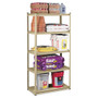 Tennsco Stur-D-Stor Shelving, Five-Shelf, 36.5w x 18.5d x 72h, Sand View Product Image
