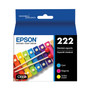 Epson T222520S (T222) Claria Ink, 165 Page-Yield, Cyan/Magenta/Yellow View Product Image