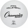 Champion Sports Rubber Volleyball - Rubber, Nylon - White Product Image 