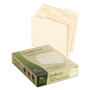 Pendaflex Earthwise by Pendaflex 100% Recycled Manila File Folder, 1/3-Cut Tabs: Assorted, Letter, 0.75" Expansion, Manila, 100/Box (PFX74520) View Product Image