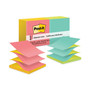 Post-it Dispenser Notes Original Pop-up Refill, Poptimistic Collection Alternating-Color Value Pack, 3" x 3", 100 Sheets/Pad, 12 Pads/Pack View Product Image