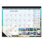 House of Doolittle Recycled Earthscapes Desk Pad Calendar, Seascapes Photography, 22 x 17, Black Binding/Corners,12-Month (Jan to Dec): 2024 View Product Image