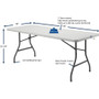 Lorell Rectangular Banquet Table (LLR66654) View Product Image