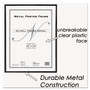 NuDell Metal Poster Frame, Plastic Face, 18 x 24, Black (NUD31222) View Product Image