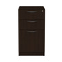 Alera Valencia Series Full Pedestal File, Left/Right, 3-Drawers: Box/Box/File, Legal/Letter, Espresso, 15.63" x 20.5" x 28.5" (ALEVA532822ES) View Product Image