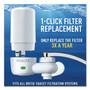 Brita Water Faucet Mount Filtration System with 1 Elite Advanced Replacement Filter, White View Product Image