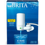 Brita Water Faucet Mount Filtration System with 1 Elite Advanced Replacement Filter, White View Product Image