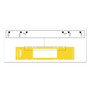 Tabbies File Pocket Handles, 9.63 x 2, Yellow/White, 4/Sheet, 12 Sheets/Pack View Product Image