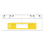 Tabbies File Pocket Handles, 9.63 x 2, Yellow/White, 4/Sheet, 12 Sheets/Pack (TAB68801) View Product Image