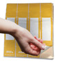Tabbies File Pocket Handles, 9.63 x 2, Yellow/White, 4/Sheet, 12 Sheets/Pack (TAB68801) View Product Image
