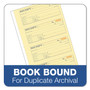 Adams Receipt Book, Three-Part Carbonless, 7.19 x 2.75, 4 Forms/Sheet, 100 Forms Total View Product Image