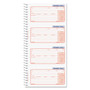 Universal Wirebound Message Books, Two-Part Carbonless, 5 x 2.75, 4 Forms/Sheet, 400 Forms Total (UNV48003) View Product Image