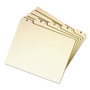 Smead Alphabetic Top Tab Indexed File Guide Set, 1/5-Cut Top Tab, A to Z, 8.5 x 11, Manila, 25/Set SMD50176 View Product Image