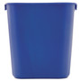 Rubbermaid Commercial Deskside Recycling Container, Small, 13.63 qt, Plastic, Blue View Product Image
