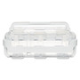 deflecto Stackable Caddy Organizer with S, M and L Containers, Plastic, 10.5 x 14 x 6.5, White Caddy/Clear Containers View Product Image