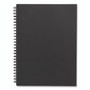 TRU RED Wirebound Soft-Cover Notebook, 1-Subject, Narrow Rule, Black Cover, (80) 9.5 x 6.5 Sheets View Product Image