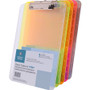 Business Source Flat Clip Plastic Clipboard - 9" x 12" Sheet Size - (BSN01870BD) Product Image 