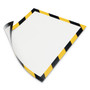 Durable DURAFRAME Security Magnetic Sign Holder, 8.5 x 11, Yellow/Black Frame, 2/Pack (DBL4772130) View Product Image