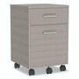 Linea Italia Urban Mobile File Pedestal, Left or Right, 2-Drawers: Box/File, Legal/A4, Ash, 16" x 15.25" x 23.75" (LITUR610ASH) View Product Image