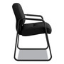 HON Pillow-Soft 2090 Series Guest Arm Chair, Fabric Upholstery, 23.25" x 28" x 36", Black Seat, Black Back, Black Base View Product Image
