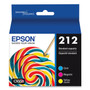 Epson T212520S (212) Claria Ink, Cyan/Magenta/Yellow View Product Image