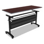 Alera Reversible Laminate Table Top, Rectangular, 59.5w x 23.63,Medium Cherry/Mahogany View Product Image