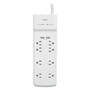NXT Technologies Surge Protector, 8 AC Outlets/2 USB Ports, 6 ft Cord, 2,100 J, White View Product Image