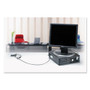 Kensington Desk Mount Cable Anchor, Gray/White View Product Image