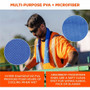 ergodyne Chill-Its 6604 Multipurpose Cleaning Cooling Towel, 35 x 8, One Size Fit Most, Microfiber/PVA, Blue View Product Image