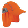 ergodyne Chill-Its 6650 High-Performance Hat Plus Neck Shade, Polyester, One Size Fits Most, Orange View Product Image