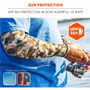 ergodyne Chill-Its 6695 Sun Protection Arm Sleeves, Polyester/Spandex, Medium/Large, Blue View Product Image