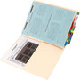 Smead Heavyweight End Tab Fastener Folders, Interior Front-Cover Pocket, 0.75" Expansion, 1 Fastener, Letter Size, Manila, 50/Box View Product Image