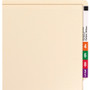 Smead Heavyweight End Tab Fastener Folders, Interior Front-Cover Pocket, 0.75" Expansion, 1 Fastener, Letter Size, Manila, 50/Box View Product Image