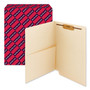 Smead Heavyweight End Tab Fastener Folders, Interior Front-Cover Pocket, 0.75" Expansion, 1 Fastener, Letter Size, Manila, 50/Box View Product Image