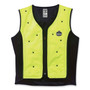 ergodyne Chill-Its 6685 Premium Dry Evaporative Cooling Vest with Zipper, Nylon, 4X-Large, Lime View Product Image