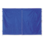 ergodyne Shax 6096 Pop-Up Tent Sidewall with Zipper, Single Skin, 10 ft x 10 ft, Polyester, Blue View Product Image