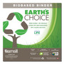 Samsill Earth's Choice Plant-Based D-Ring View Binder, 3 Rings, 1" Capacity, 11 x 8.5, White View Product Image