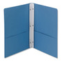 Smead 2-Pocket Folder with Tang Fastener, 0.5" Capacity, 11 x 8.5, Blue, 25/Box (SMD88052) View Product Image