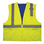 ergodyne Chill-Its 6668 Class 2 Hi-Vis Safety Cooling Vest, Polymer, 2X-Large, Lime View Product Image