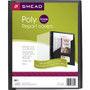 Smead Clear Front Poly Report Cover, Double-Prong Fastener, 0.5" Capacity, 8.5 x 11, Clear/Black, 5/Pack View Product Image
