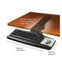 3M Sit/Stand Easy Adjust Keyboard Tray, Standard Platform, 25.5w x 12d, Black View Product Image